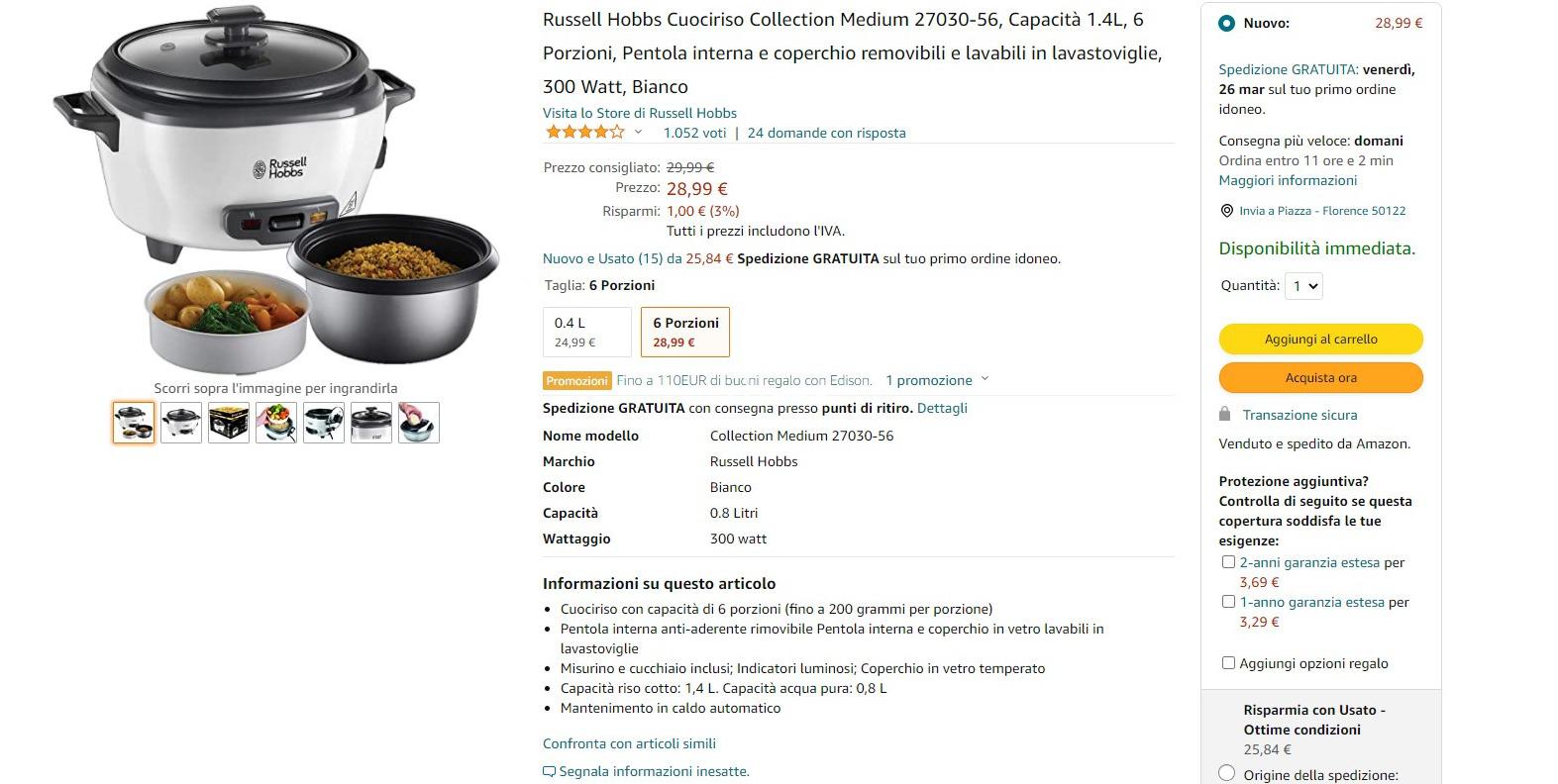 russell hobbs电饭煲,russellcrowe russell hobbs/领豪电饭煲近期好价仅需28.99欧!