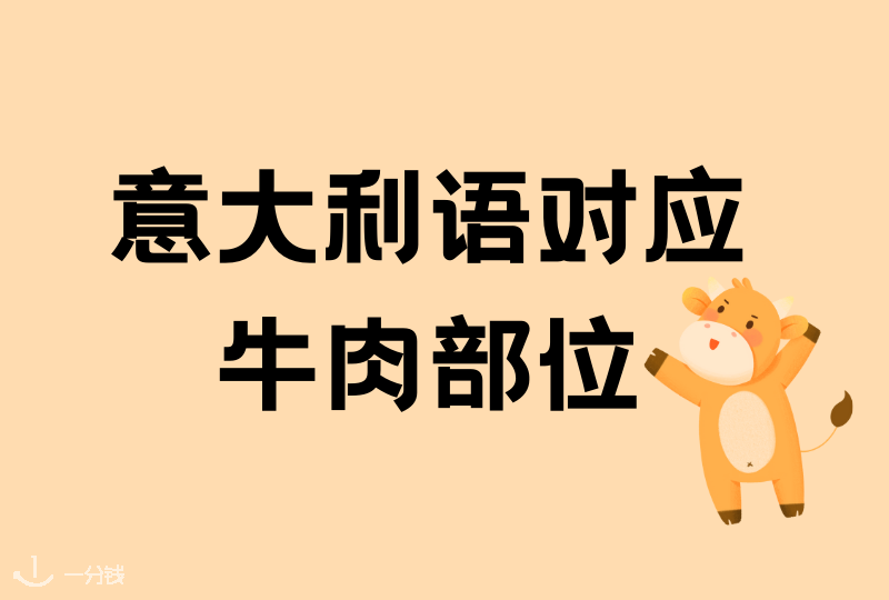意大利语牛肉部位|香喷喷的肉肉必须认真买！