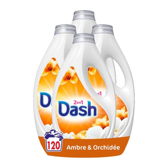Dash 二合一洗衣液 琥珀兰花香 120次（4×30）