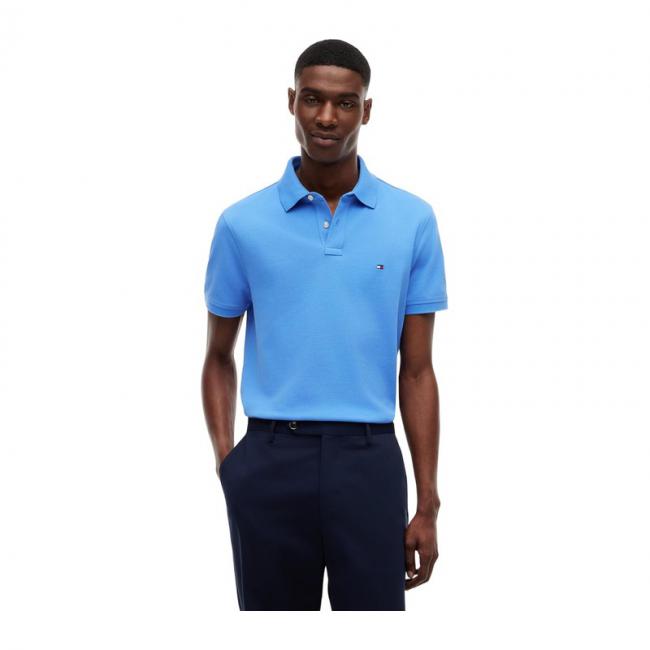 Tommy Hilfiger 男士 1985 Regular Fit 短袖 Polo 衫（L码 Blue Spell 蓝色）