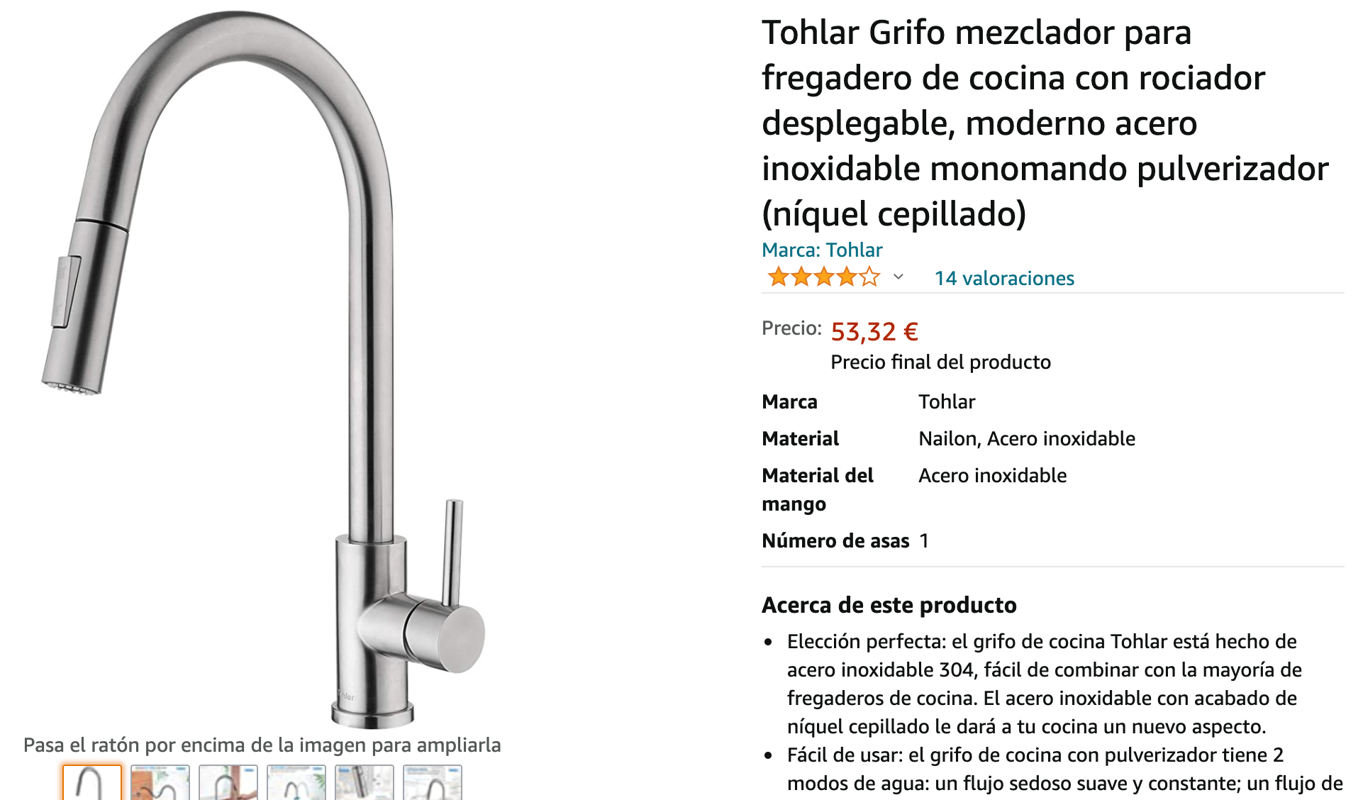 超级实用的厨房水龙头53 32欧收 高水压 能够伸缩的喷头设计 洗菜or清洁都很方便哦 一分钱ecentime 分享品质生活